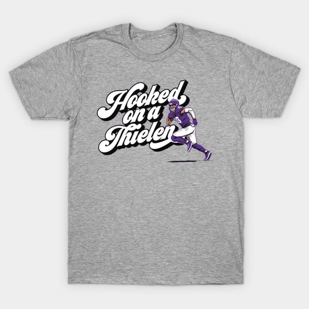 Adam Thielen Hooked On A Thielen T-Shirt by Chunta_Design